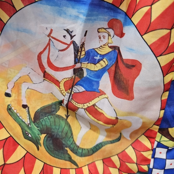 Dolce & GabbanaCarretto-print poplin maxi skirt SZ Small - Picture 10 of 16